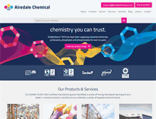 Tablet Screenshot of airedalechemical.com